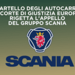 CARTELLO DEGLI AUTOCARRI: LA CORTE DI GIUSTIZIA EUROPEA RIGETTA L’APPELLO DEL GRUPPO SCANIA